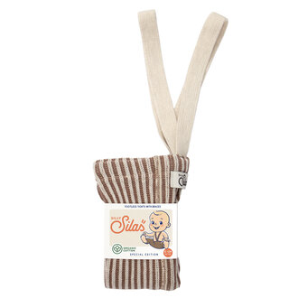 Silly Silas Silly Silas FOOTLESS cotton tights granola x cream striped