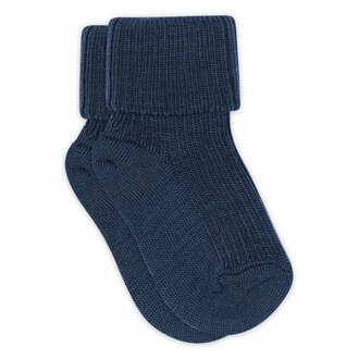 mp Denmark mp Denmark wool rib socks (589) dark demin (1128)