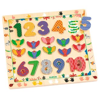 Djeco Djeco Houten Puzzel 1-10