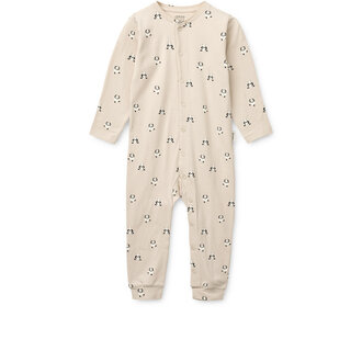 Liewood Liewood Birk Printed Pyjamas Jumpsuit Mini panda / Sandy 50/56
