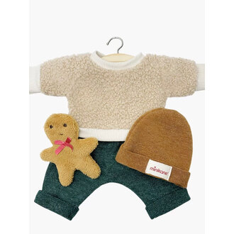 Minikane Minikane Gingerbread Man set green cuddly toy