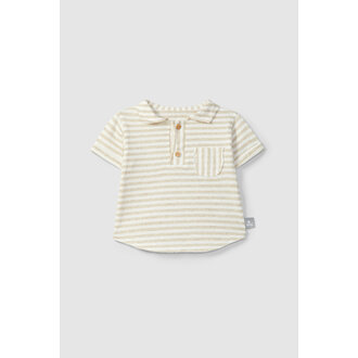 Snug Snug Striped polo shirt Pocket Linen
