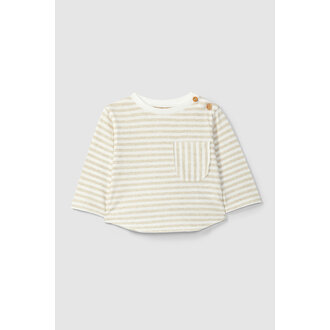 Snug Snug Striped Longsleeve pocket Linen