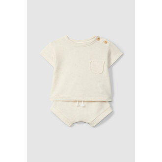 Snug Snug T-shirt and shorts set Waffle weave Linen