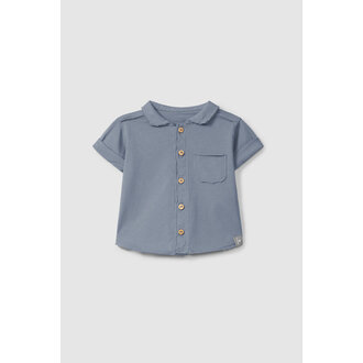 Snug Snug Plain jersey polo shirt pocket Indigo