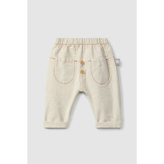 Snug Snug Organic style pull-up pants pockets Natural