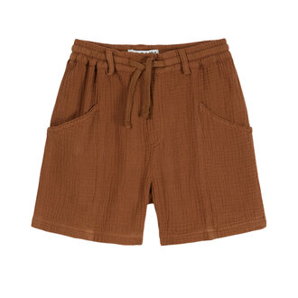Emile et Ida Emile Et Ida short gaze de coton brownie
