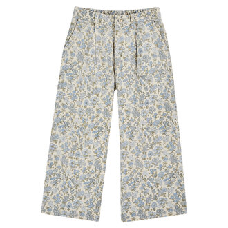 Emile et Ida Emile Et Ida pantalon ample champetre bleu