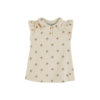 Emile et Ida Emile Et Ida robe eponge e cerisette creme