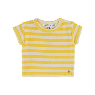Emile et Ida Emile Et Ida tee shirt eponge rayure mimosa
