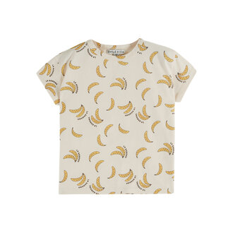 Emile et Ida Emile Et Ida tee shirt all over banane creme