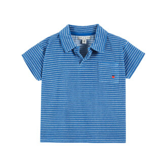 Emile et Ida Emile Et Ida polo eponge rayure mer fine