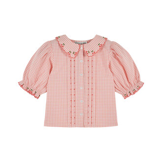 Emile et Ida Emile Et Ida blouse brodee vichy vivi