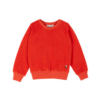 Emile et Ida Emile Et Ida sweat eponge coquelicot
