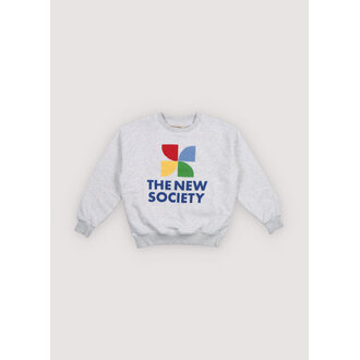 The New Society The New Society TNS Logo Sweatshirt Light Grey Melange