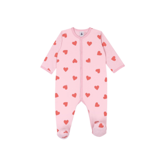 Petit Bateau Petit Bateau A0FAZ babypyjama hartjesprint pink