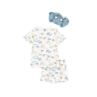 Petit Bateau Petit Bateau A0F6M pyjacourt + masque dieren mix
