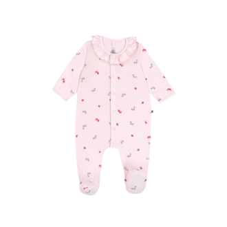 Petit Bateau Petit Bateau A0F2T sleepsuit bloemen roze