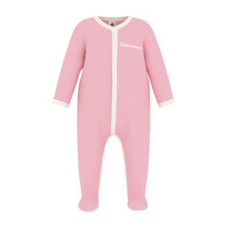 Petit Bateau Petit Bateau A0FIZ sleepsuit petit amour roze
