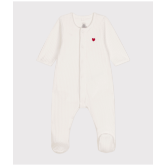Petit Bateau Petit Bateau A0AS9 bodyjama velours wit