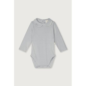 Gray Label Gray Label Baby Collar Onesie Stone Grey - Cream