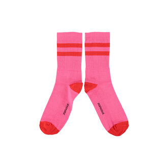 Piupiuchick Piupiuchick socks pink red stripes