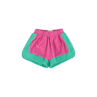 Piupiuchick Piupiuchick shorts fuchsia & green