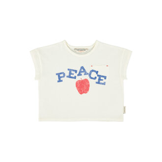 Piupiuchick Piupiuchick t'shirt ecru peace