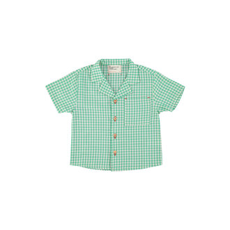 Piupiuchick Piupiuchick hawaiian shirt green & ecru checkered