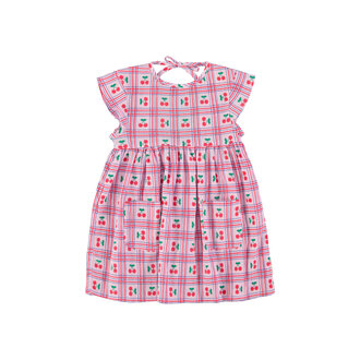 Piupiuchick Piupiuchick short dress lilac cherries