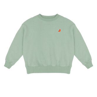 Jenest Jenest happy bird sweater sage green