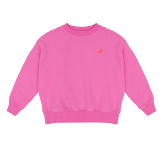 Jenest Jenest happy bird sweater fuchsia pink