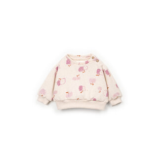 Play Up Play Up striped printed jersey sweater apples sculpture