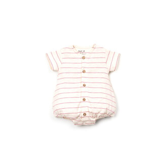 Play Up Play Up striped rib flamé jumpsuit sculpture