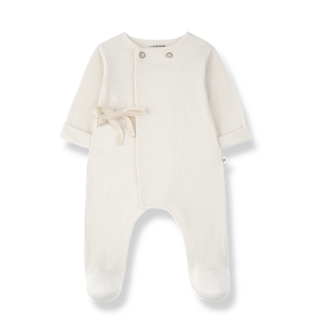 1 + in the family 1+ in the family BAPTISTE jumpsuit w/feet ecru 1M