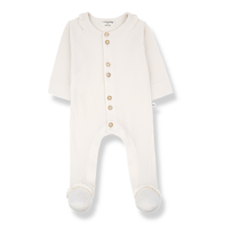 1 + in the family 1+ in the family CLARETA jumpsuit w/feet ecru