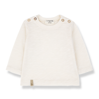 1 + in the family 1+ in the family ANDROS l.sleeve t-shirt ecru