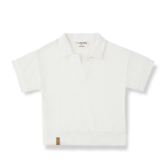 1 + in the family 1+ in the family VAJOL s.sleeve polo off-white
