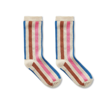 Sproet & Sprout Sproet & Sprout Socks mult stripe pink Sesame