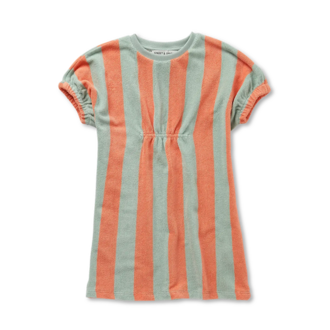 Sproet & Sprout Sproet & Sprout Loose dress stripes  Silt green