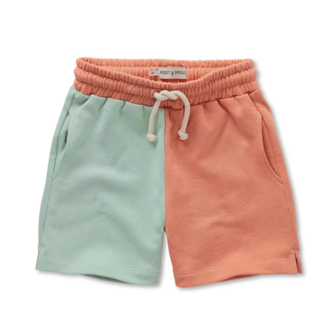 Sproet & Sprout Sproet & Sprout Sweatshorts colourblock  Orange ace