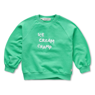 Sproet & Sprout Sproet & Sprout Raglan sweatshirt ice cream champ Jade green
