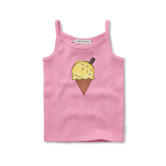 Sproet & Sprout Sproet & Sprout Girls spaghetti top ice cream  Podium pink