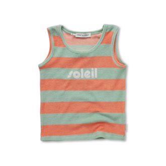 Sproet & Sprout Sproet & Sprout Tanktop boys stripes  Silt green
