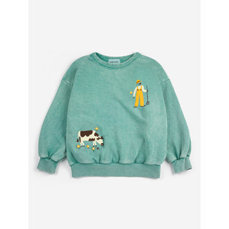 Bobo Choses Bobo Choses Farm Adventure sweatshirt green