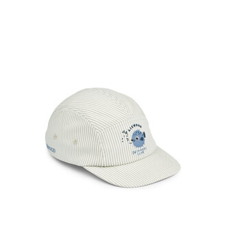 Liewood Liewood Rory Seersucker Cap stripe Peppermint / Sandy