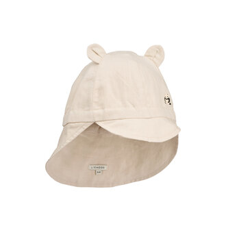 Liewood Liewood Gorm Linen Sun Hat With Ears Panda / Sandy