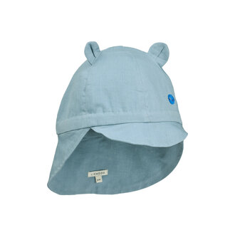 Liewood Liewood Gorm Linen Sun Hat With Ears Beach blue