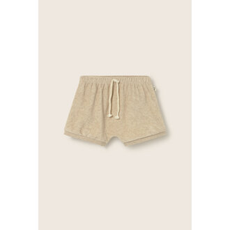 Cozmo Cozmo soft terry cloth baby shorts beige melange