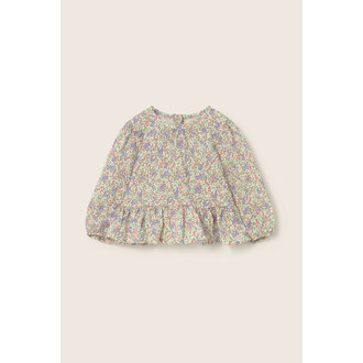 Cozmo Cozmo floral cotton voile baby blouse multi